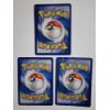 Image 4 : Three Assorted Vintage Pokemon Trading Cards Ft. Holo, Reverse Holo & E-Reader!