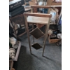 Image 1 : Vintage Wood Look W Metal Plant Stand