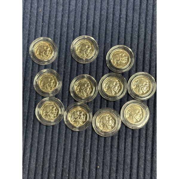 Buffalo Nickels - 11 Total - FV $0.55 cents - Encapsulated