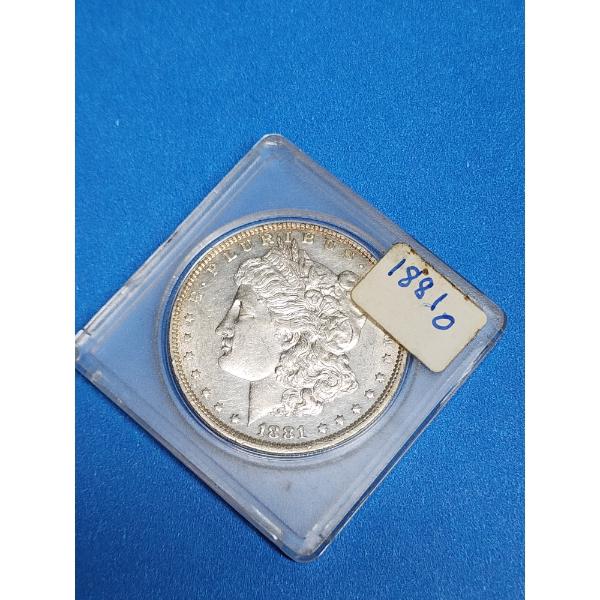 1881- O Morgan Silver Dollar 