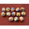 Image 1 : Extremely Rare Vintage Jetson's Hand Painted 13 Piece Marble Advertising Set - Mint Condition