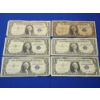 Image 1 : x6 United States $1 Blue Seal Silver Certificates FV: $6.00