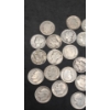 Image 2 : Assorted Years/Mint Marks 90% Silver Barber, Mercury & Roosevelt Dimes- Face Value: $4.00