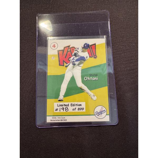 Shohei Ohtani Los Angeles Dodgers Kaboom Baseball Card - Mint - Low Production - 198/899