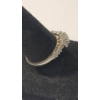 Image 3 : Women's 10K White Gold Quad-Center Diamond Halo Engagement Ring - Size 7 - Weight: 2.6g