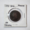 Image 1 : 1799-1800 France Un Decime Coin 
