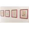 Image 2 : 4 Pcs Frame Floral Prints Each 15" x 12" - all In Perfect Condition