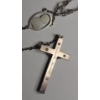Image 3 : Sterling Silver Catholic Beaded Rosary & Sterling Silver Sliding Rose Necklace - Weight: 56.3g