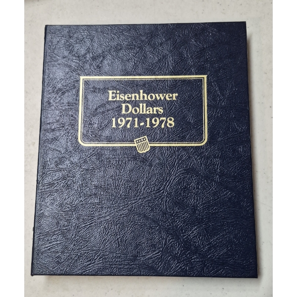 32 Pc Set In Collectors Book - 1971 - 78 Eisenhower (IKE) Dollar Set Uncirculated - Pos Some Silver?