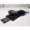 Image 1 : Oakley Polarized Wire Frame Sunglasses - Blue Lenses Silver Frame - With Microfiber Bag