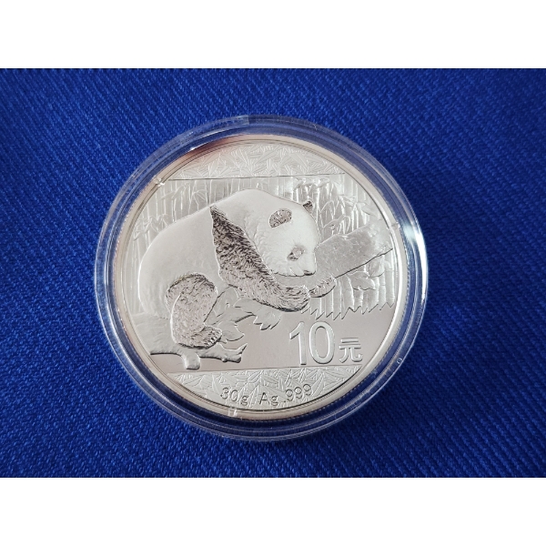 2016 China Panda 30g .999 Fine Silver Coin 