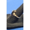 Image 3 : 10K Gold Women's Ring With Dark Stone - Size: 6 - Weight: 2.8g