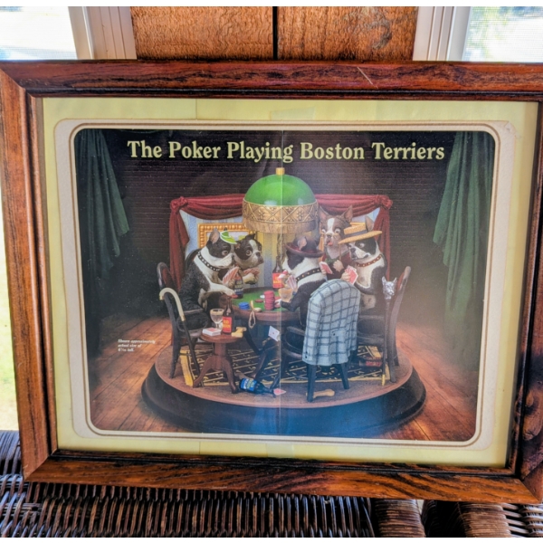 Boston Terrier 14'x11 Framed Print