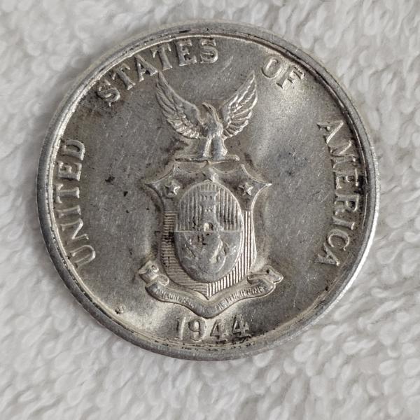 1944-S United States-Philippines Fifty Centavos 75% Silver Coin - ASW: 0.2411 troy ounces