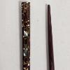 Image 3 : Two Pair of Vintage Japanese Lacquered Chopsticks with Matching Sliding Storage Box