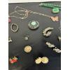 Image 5 : Assorted Costume Jewelry - Earrings - Necklaces - Etc. - Quarter Collector's Map *EMPTY* 