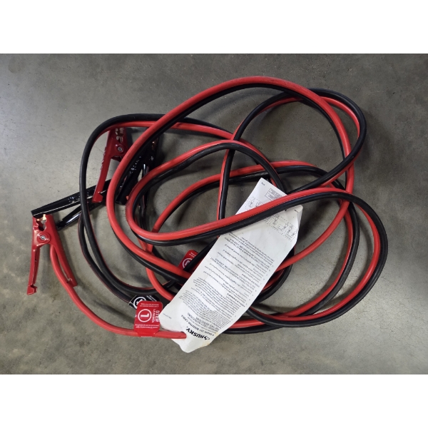 New With Tags! Durable Tough Husky 4 Gauge 20 Feet Booster Cables 