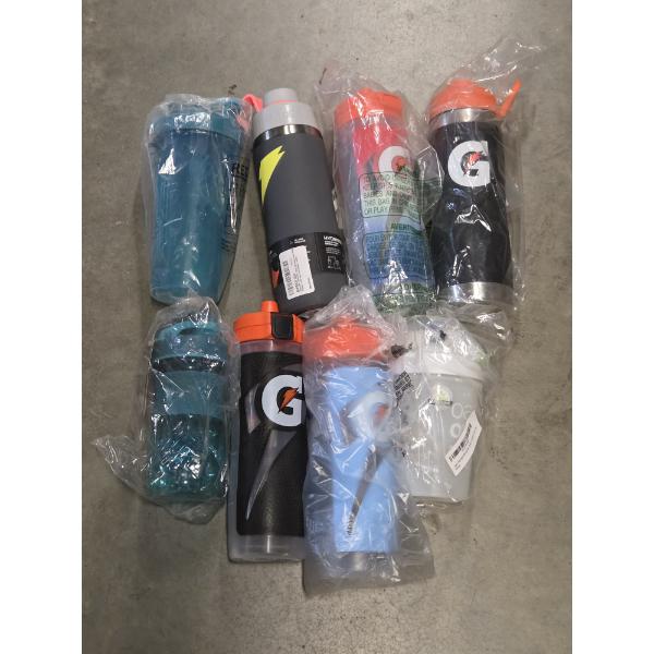 All New- Gatorade Drink Bottles And Mixing Blender Bottles