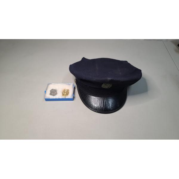 Vintage Barberton Fire Dept Memorabilia- Including Badges & Cap