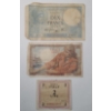 Image 1 : (3) Vintage European Banknotes - France & Italy
