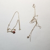 Image 2 : 14K Yellow Gold Scrap Necklaces & Small Ladybug Pendant - TW: 1.7g