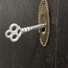 Image 4 : 1920's Junghans Time & Chime Grandfather Clock with Key - Runs & Keeps Time!!! (78.5x20")