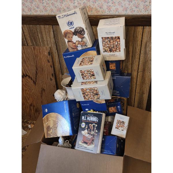 *Pick Up At Louisville Home - No Shipping Available* Box Of Ceramic Figurines, Mostly Vintage Hummel