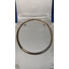 Image 3 : 14K Gold Simple Choker Flat Rope Chain Necklace - Weight: 31.5g