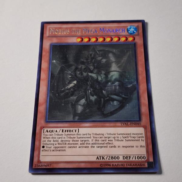 Mobius The Mega Monarch LVAL-EN040 GHOST RARE Yu-Gi-Oh Trading Card 
