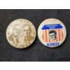 Image 5 : Two Political Campaign Buttons - Roosevelt & Truman Along With "Forward With Kennedy" 