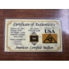 Image 1 : American Certified Bullion 1 Grain of Gold .9999 Pure Bar - Mint Condition