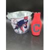 Image 1 : Cleveland Indians Beer Bucket & Koozie - Miller Lite Bucket