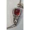 Image 4 : Beautiful Sterling Silver 18" Necklace With Earring - Weight: 2.0g