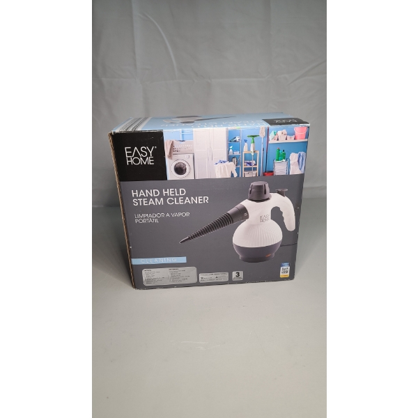 Easy Home Hand Held Steam Cleaner In Box With Attachments 