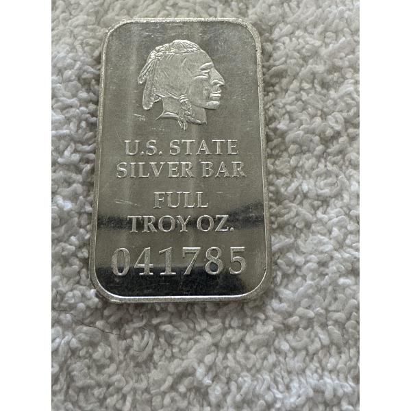 Limited Edition Kentucky One Troy Ounce .999 Fine Silver Bar - Mint Condition
