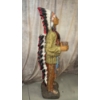 Image 2 : Superb, Rare Native American Chief Statue - Large, Approx 52in Tall  