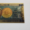 Image 6 : Bitcoin One Hundred Dollar 999999 Gold Foil Note 