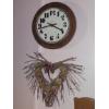 Image 2 : Group Of Wall Decor - Decorative Items Including Clock See Both Pictures