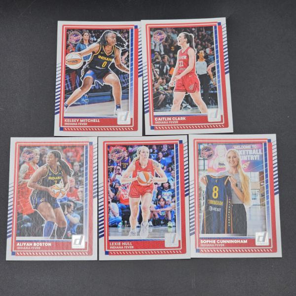 2025 Panini Donruss WNBA Indiana Fever Basketball Cards Featuring A Sophie Cunningham Error Card