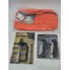 Image 1 : Brand New Blaze Orange Fleece Fanny Pack, 2oz Premium Doe Estrus, And Two Pack Huntsman  Knives