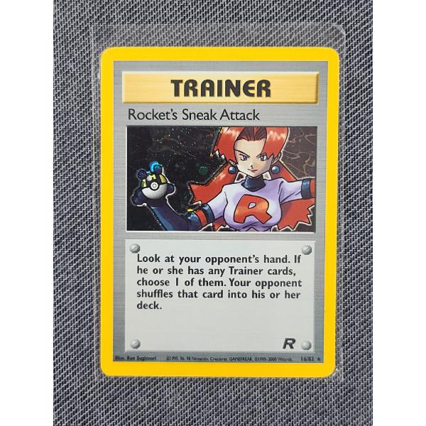 Team Rocket's Sneak Attack Trainer Holo Rare #16/82 Pokémon Card