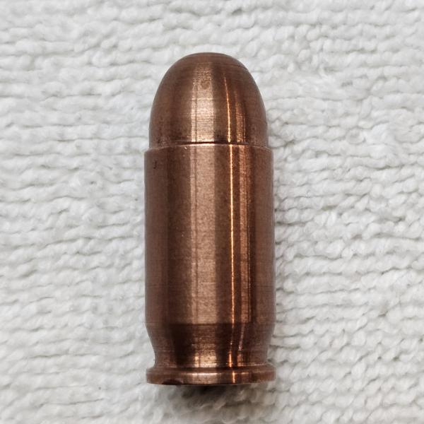 1-ounce Copper Bullion Replica of a .45 Caliber ACP Bullet