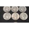 Image 3 : Assorted Years & Mint Marks Washington Head 90% Silver Quarters & 1940 90% Silver Mercury Dime 