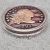 Image 2 : 1794 Flowing Hair Liberty America 250th Anniversary Colorized .999 Fine Copper Round - 5 oz AVDP