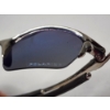 Image 7 : Oakley Polarized Wire Frame Sunglasses - Blue Lenses Silver Frame - With Microfiber Bag