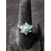 Image 9 : Six Sterling Silver Rings Including Blue Topaz, Green Amethyst & More - Total Weight: 14.3 Grams