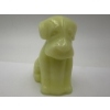 Image 2 : Adorable Degenhart Uranium Glass Dog Figurine - Daffodil - ~2.5 inches 