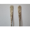 Image 2 : x2 Steiff "Rose" Pattern Sterling Silver Spoons TW: ~63g - See Description