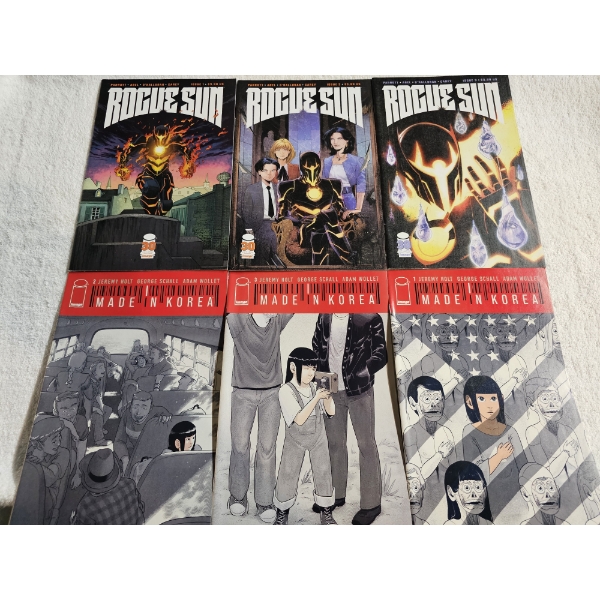 Lot of 6 Image Published Graphic Novels - Rogue Sun (3) and Made In Korea (3)