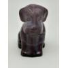 Image 1 : Adorable Degenhart Vintage Glass Dog Figurine -Old Lavender